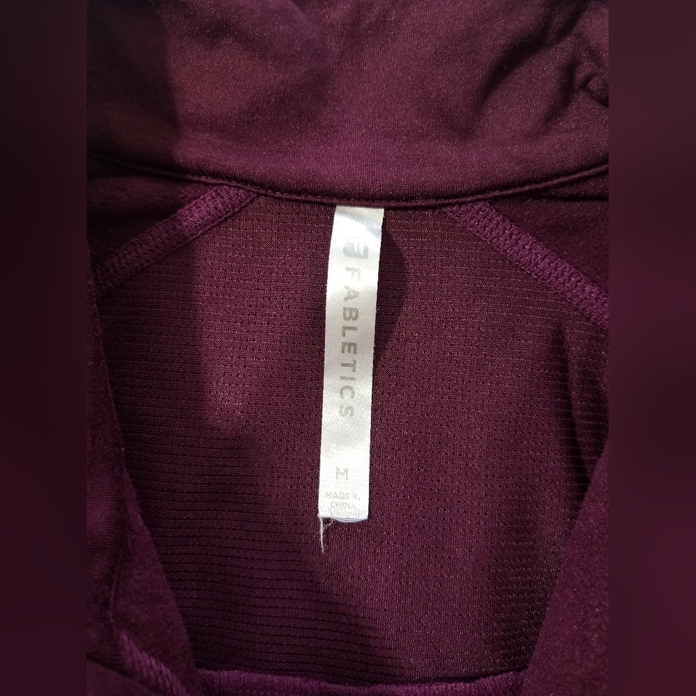 Fabletics Purple Flower Pattern Front Track Jacket - image 5